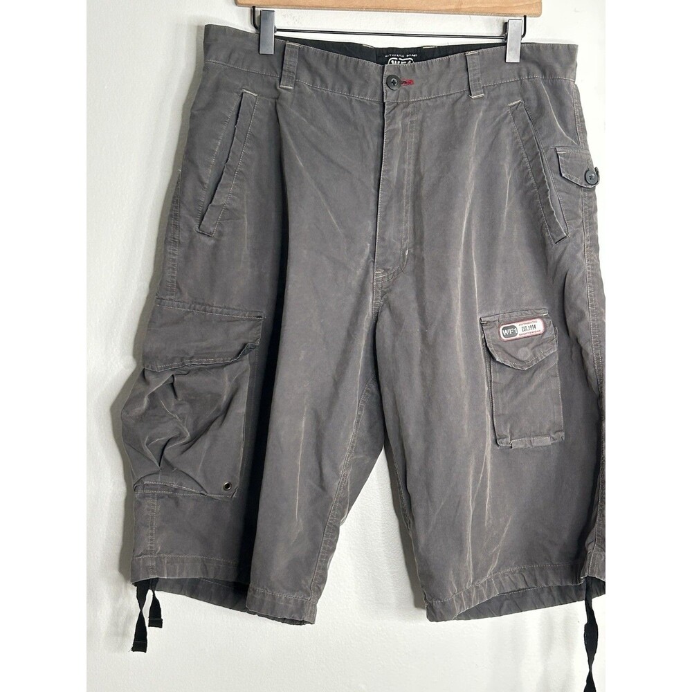 Vtg WF1 Skater Shorts by Wearefirst Mens Size 35 Gray Cargo Gorp Core Hiking